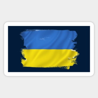 Vintage Ukraine flag, design with main colors of Ukraine Magnet